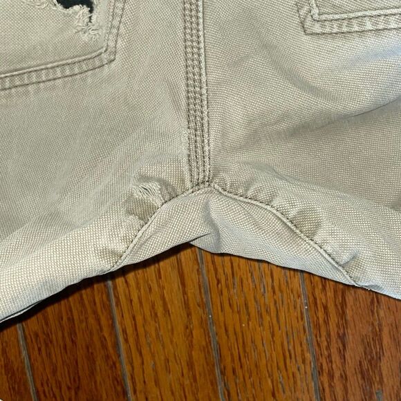 All-Terrain Gear Wrangler gray straight distressed frayed hem denim mens jeans - Picture 13 of 16